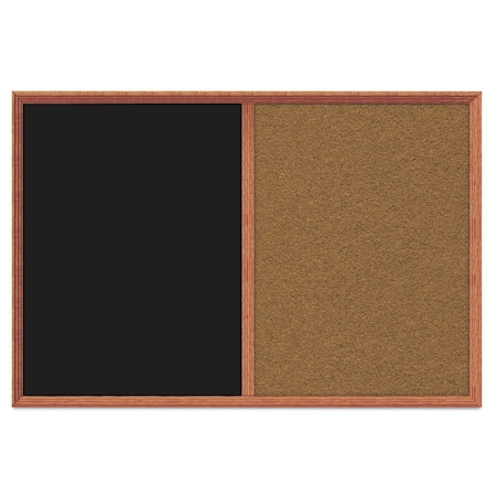 Enclosed Corkboard,1 Door,60x36,4 Fra